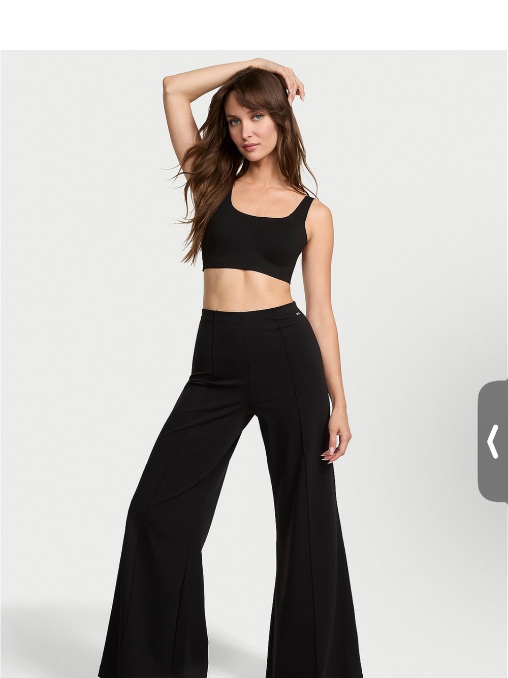 VSX Black High-Rise Wide Leg Pants